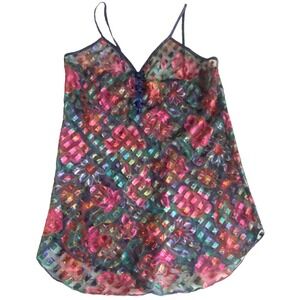 Vintage Inner Most Slip Dress Size large Sheer textured 80s 90s fairy whimsigoth